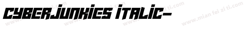 Cyberjunkies Italic字体转换